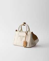 Prada Jardinière mini linen blend bag
