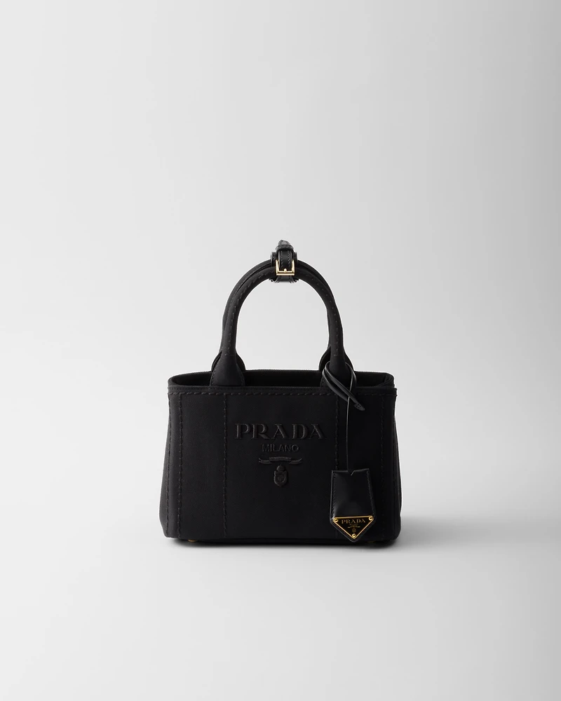 Prada Jardinière mini cotton canvas handbag