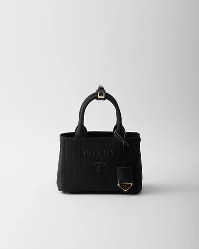 Prada Jardinière mini cotton canvas handbag