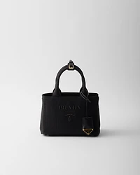 Prada Jardinière mini cotton canvas handbag