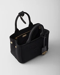 Prada Jardinière mini cotton canvas handbag