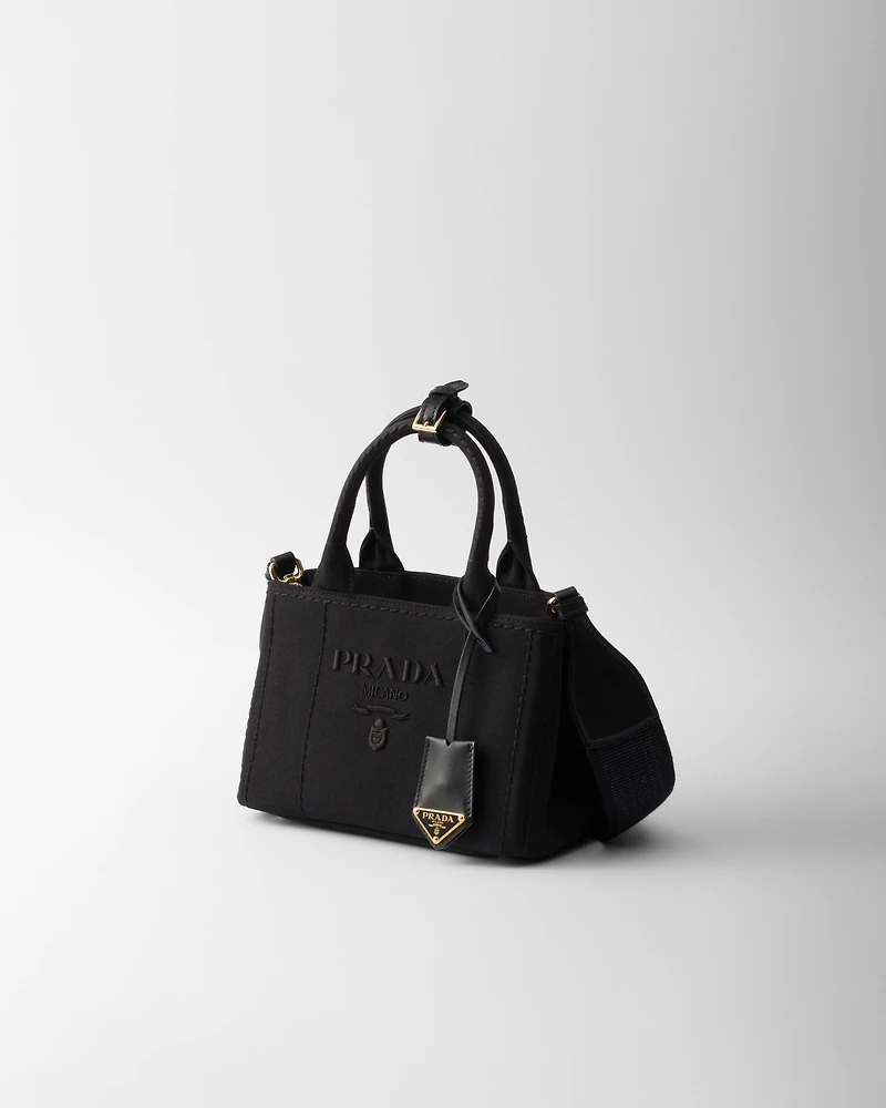 Prada Jardinière mini cotton canvas handbag