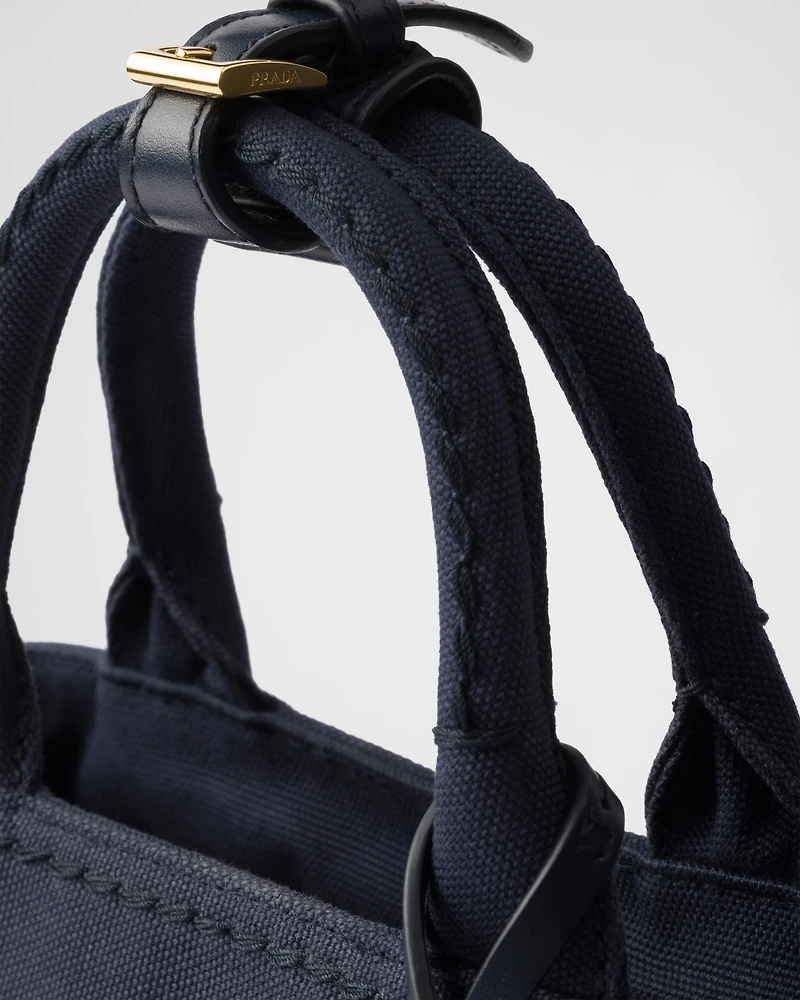 Prada Jardinière mini cotton canvas handbag