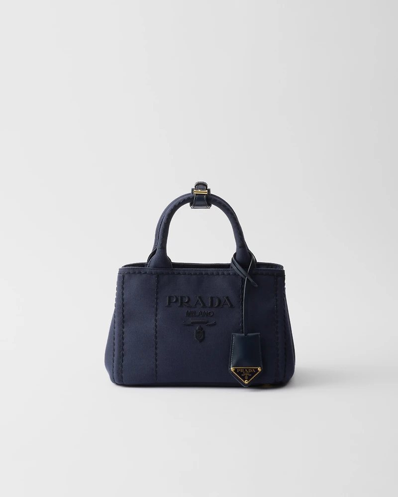 Prada Jardinière mini cotton canvas handbag