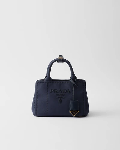 Prada Jardinière mini cotton canvas handbag