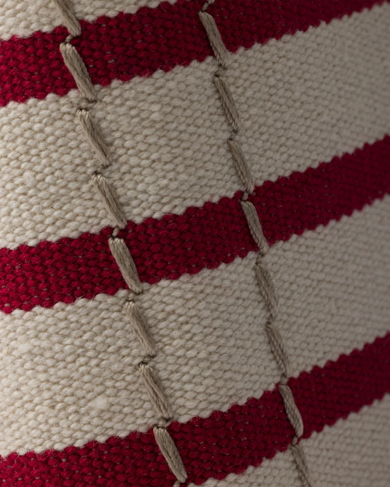 Prada Jardinière mini striped cotton canvas bag