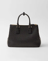Prada Galleria large studded leather bag