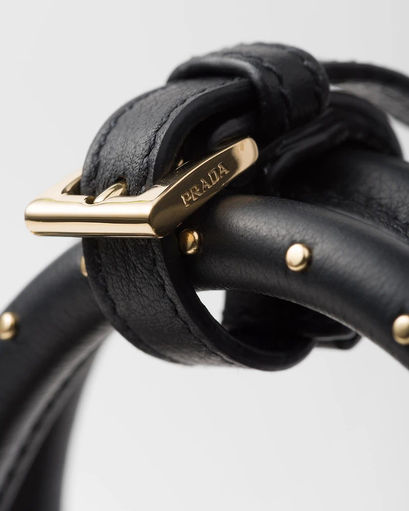 Prada Galleria large studded leather bag