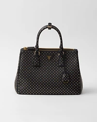 Prada Galleria large studded leather bag