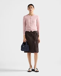 Mini padded Re-Nylon bag with bow