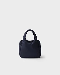 Mini padded Re-Nylon bag with bow