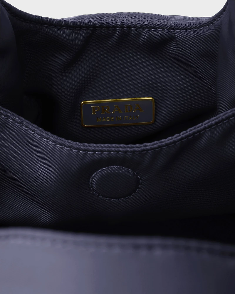 Mini padded Re-Nylon bag with bow