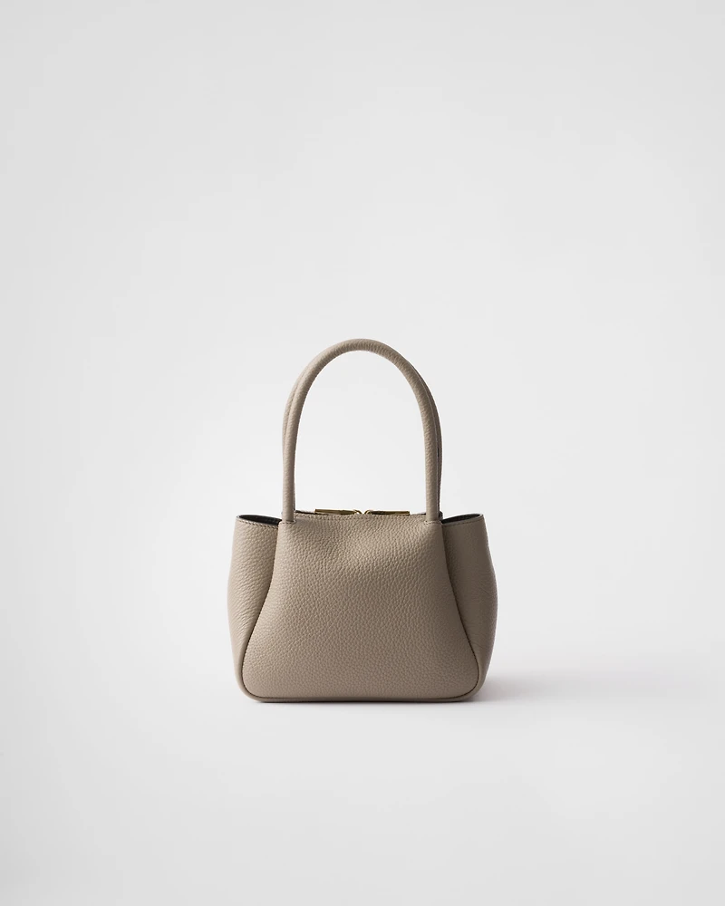 Leather mini handbag