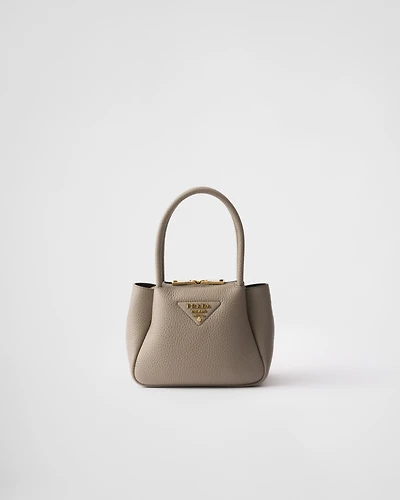 Leather mini handbag