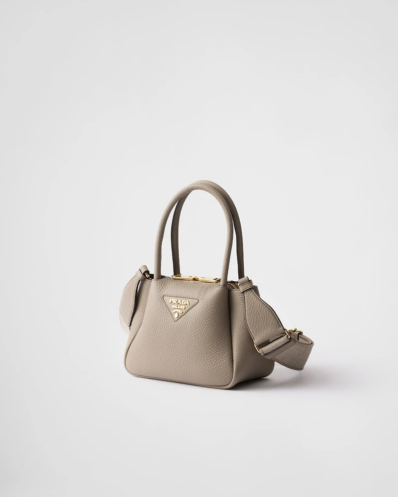 Leather mini handbag