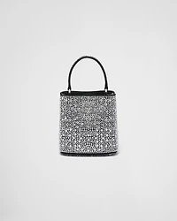 Prada Panier satin bag with crystals