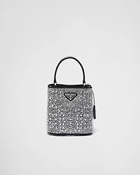 Prada Panier satin bag with crystals