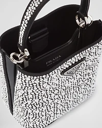 Prada Panier satin bag with crystals