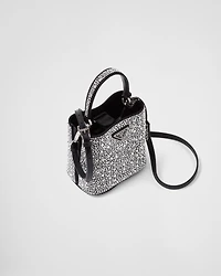 Prada Panier satin bag with crystals