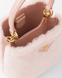 Prada Panier mini shearling bag