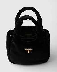 Mini padded velvet handbag