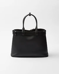 Prada Buckle large leather handbag with belt