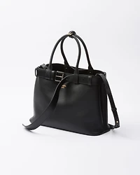 Prada Buckle large leather handbag with belt