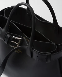 Prada Buckle medium leather handbag with belt
