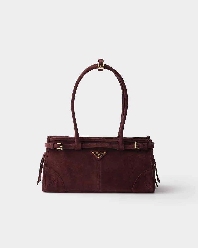 Prada Bonnie medium suede handbag