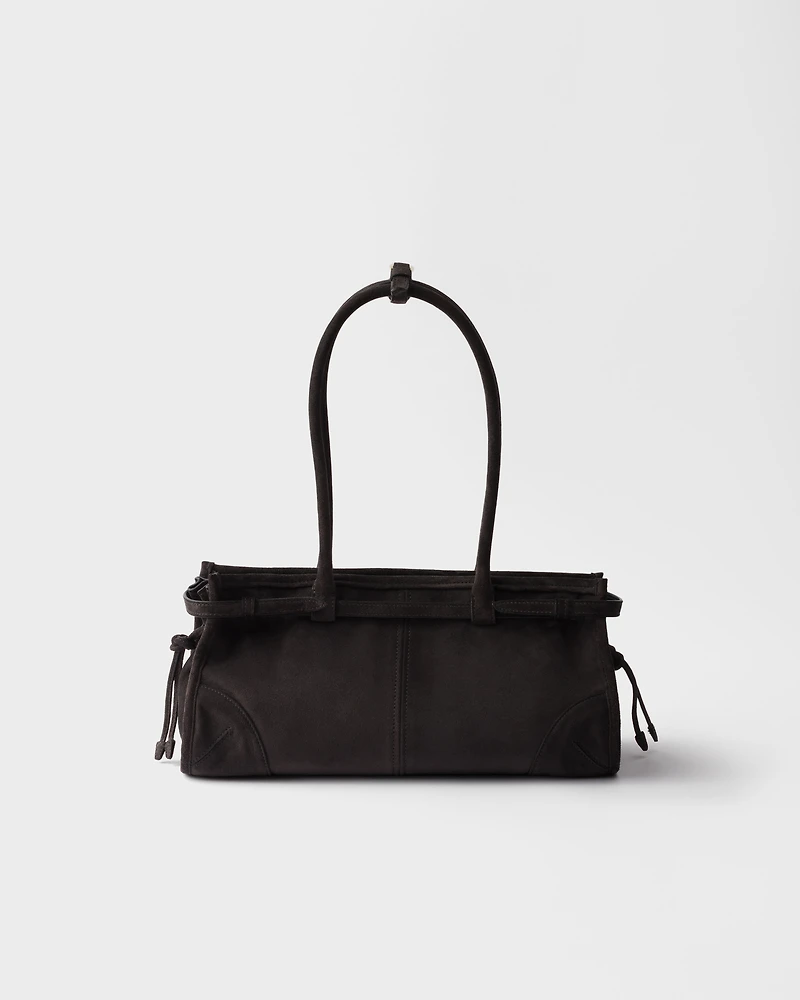 Prada Bonnie medium suede handbag
