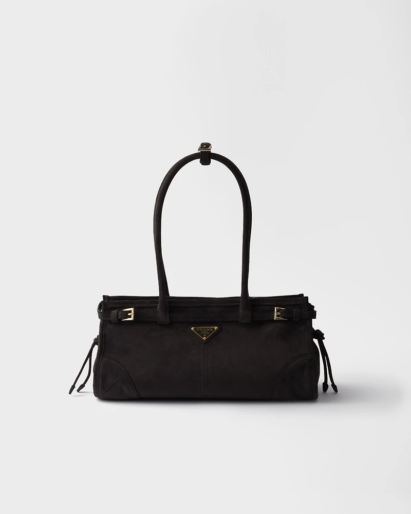 Prada Bonnie medium suede handbag