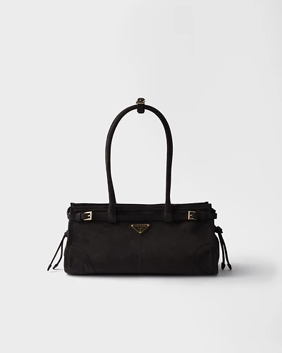 Prada Bonnie medium suede handbag