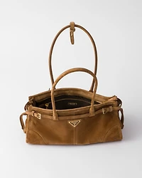 Prada Bonnie medium suede handbag