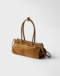 Prada Bonnie medium suede handbag