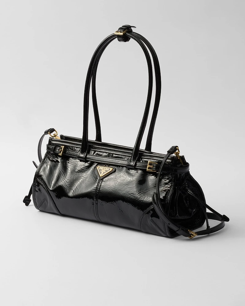 Prada Bonnie medium naplak patent leather handbag