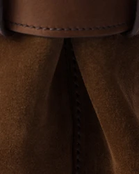 Prada Buckle medium suede bag with belt