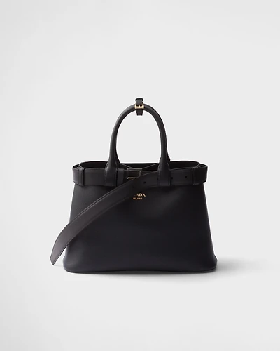 Prada Buckle small leather handbag with belt