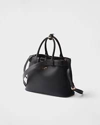 Prada Buckle small leather handbag with belt