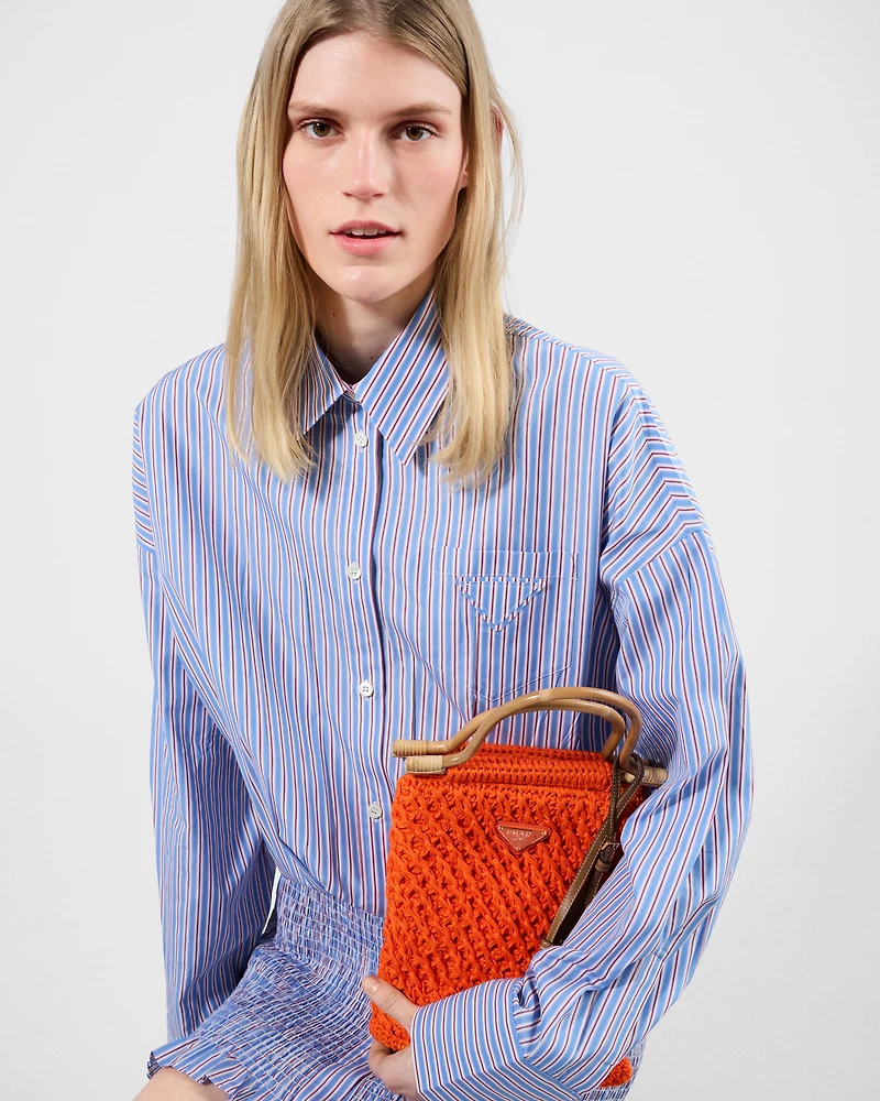 Mini cotton crochet handbag