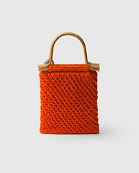 Mini cotton crochet handbag