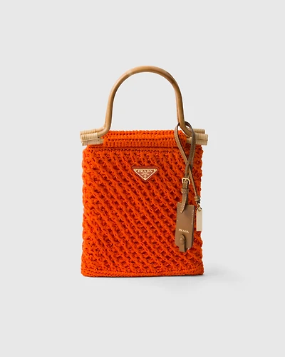 Mini cotton crochet handbag