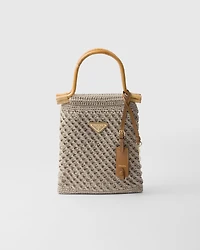 Mini cotton crochet handbag