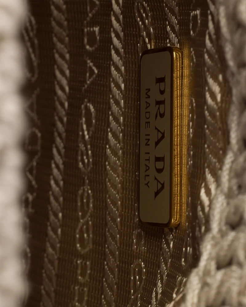 Mini cotton crochet handbag
