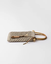 Mini cotton crochet handbag