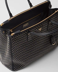 Prada Buckle extra-large studded leather bag