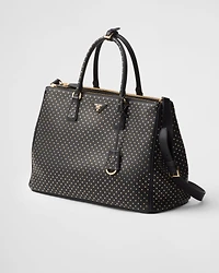 Prada Buckle extra-large studded leather bag