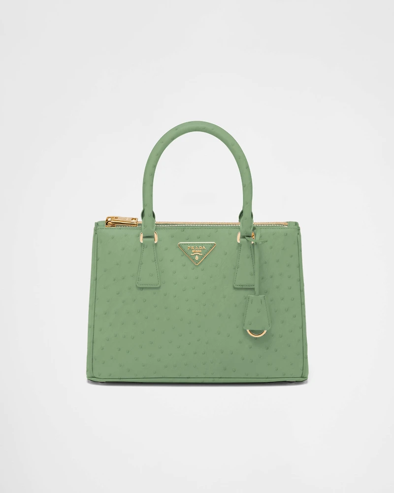 Prada Galleria medium ostrich leather bag