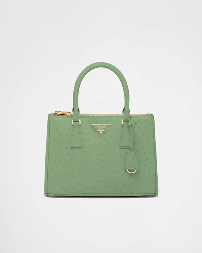 Prada Galleria medium ostrich leather bag