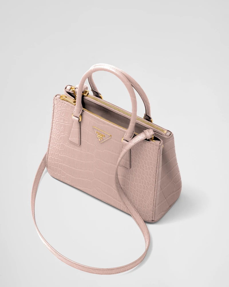 Prada Galleria medium crocodile leather bag
