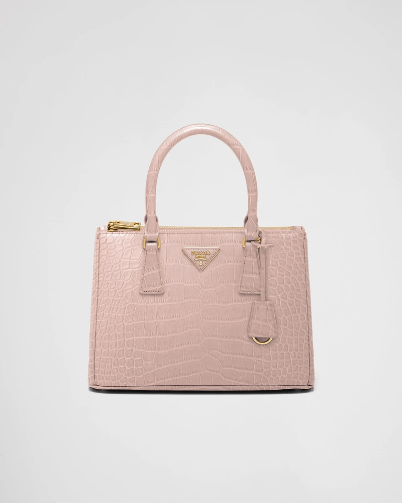 Prada Galleria medium crocodile leather bag